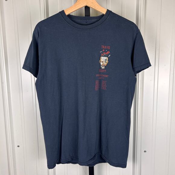 Travis Scott 2017 Birds in the Trap Album Tour Medium Faded Tee - Picture 2 of 4